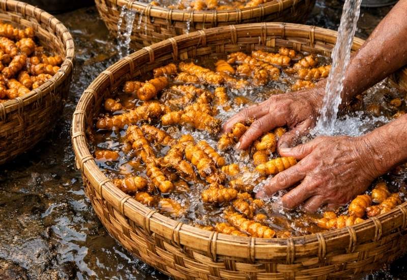 clean with fresh water